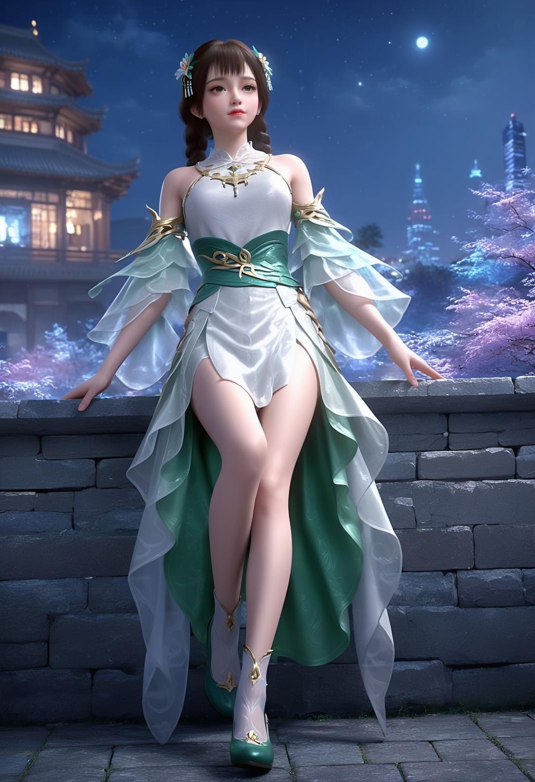 完美世界麒麟女AI女神下载预览2